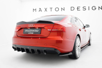 Audi A5 S-Line Sportback 8T 2007-2011 Bakre Diffuser (Med Dubbla Utblås på ena sidan) Maxton Design